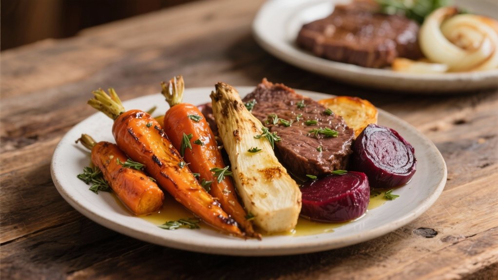 roasted vegetables with sweetness