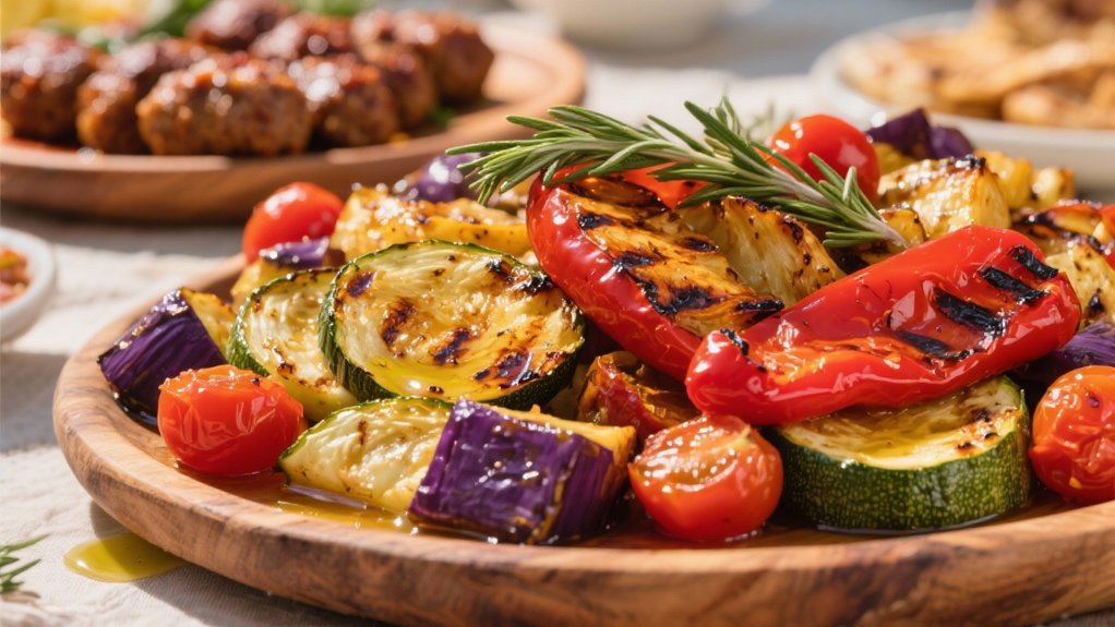 roasted vibrant mediterranean vegetables