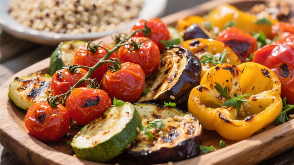 roasted vibrant mediterranean vegetables