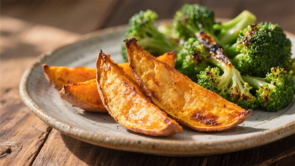 roasted wedges with seasoning