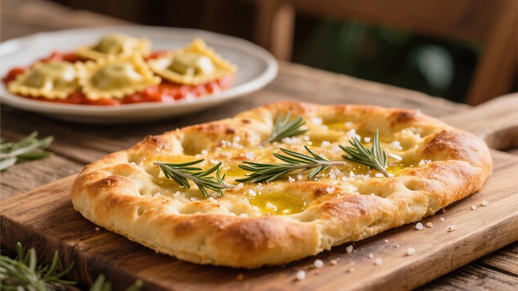 rosemary infused golden focaccia
