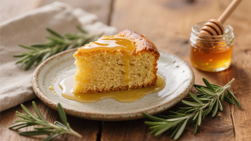rosemary syrup enhances desserts