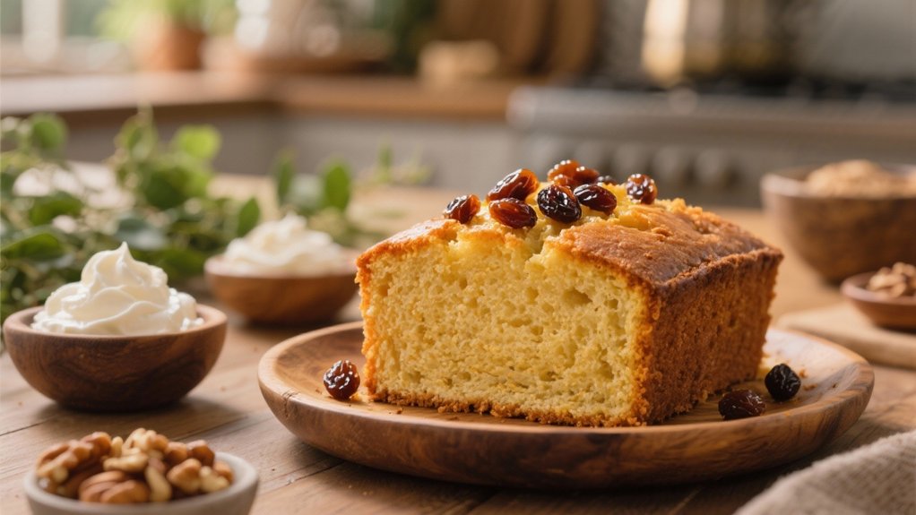 rum soaked raisin topping