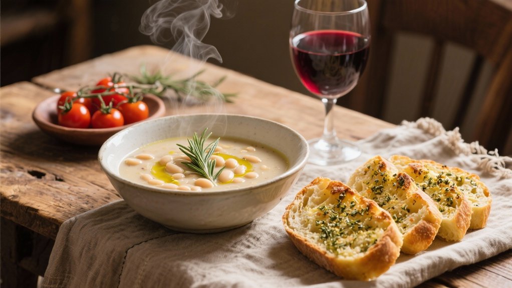 rustic bean soup pairing