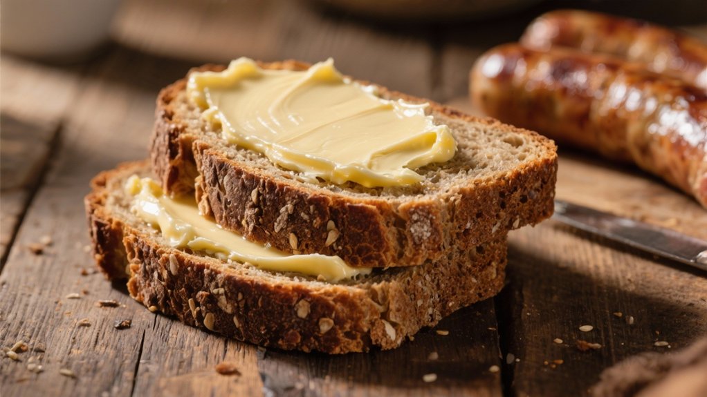 rye bread and butter