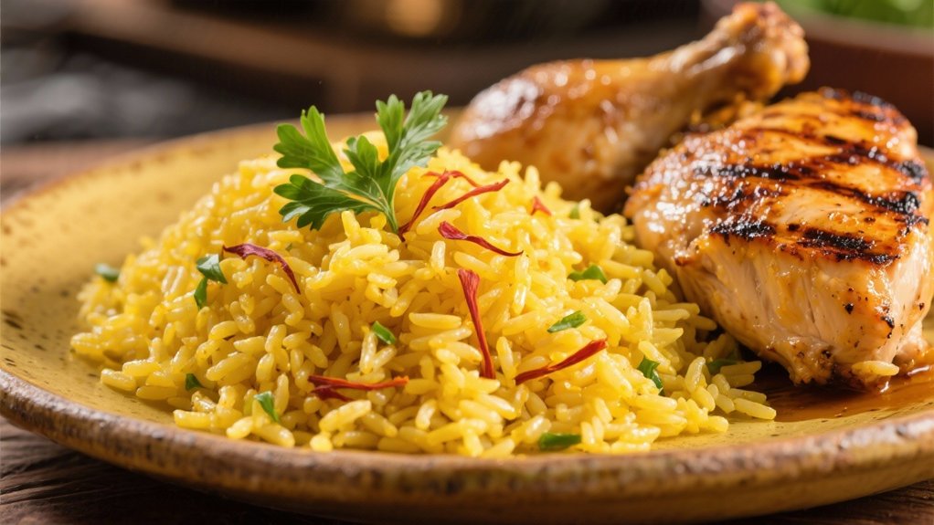 saffron infused golden rice