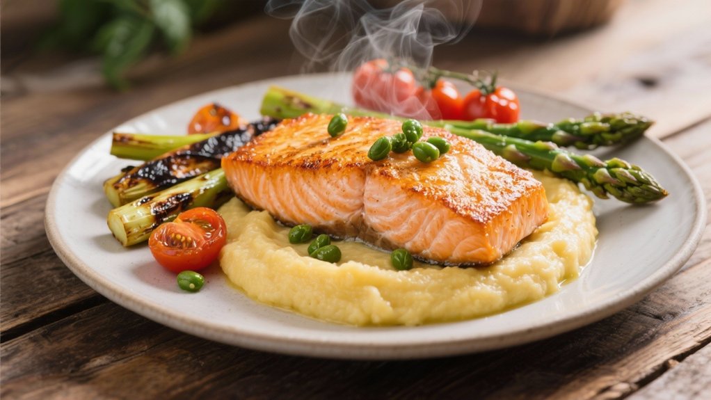 salmon with caper sauce