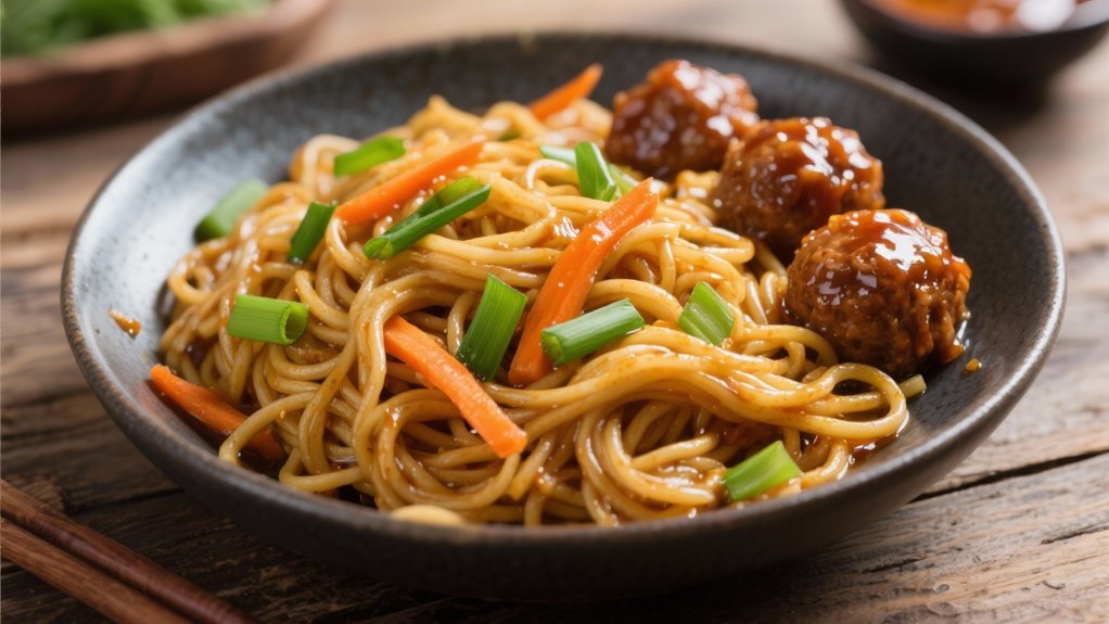 satisfying chewy noodle dish