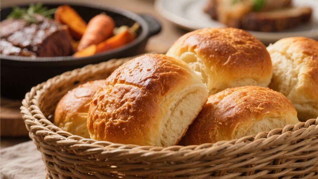 satisfying crunch warm bread