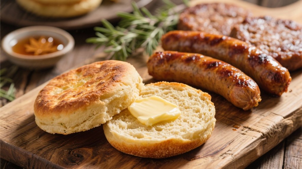 sausage links and patties