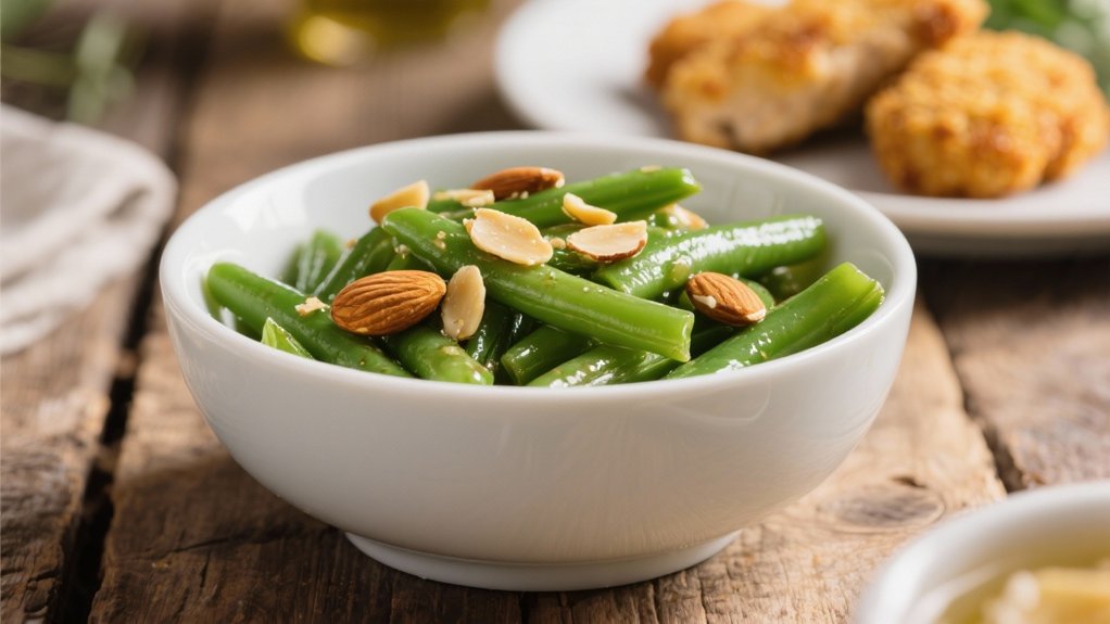 saut ed beans and almonds