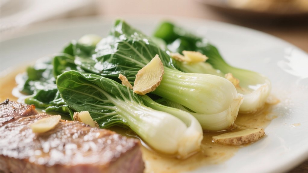 saut ed bok choy with ginger