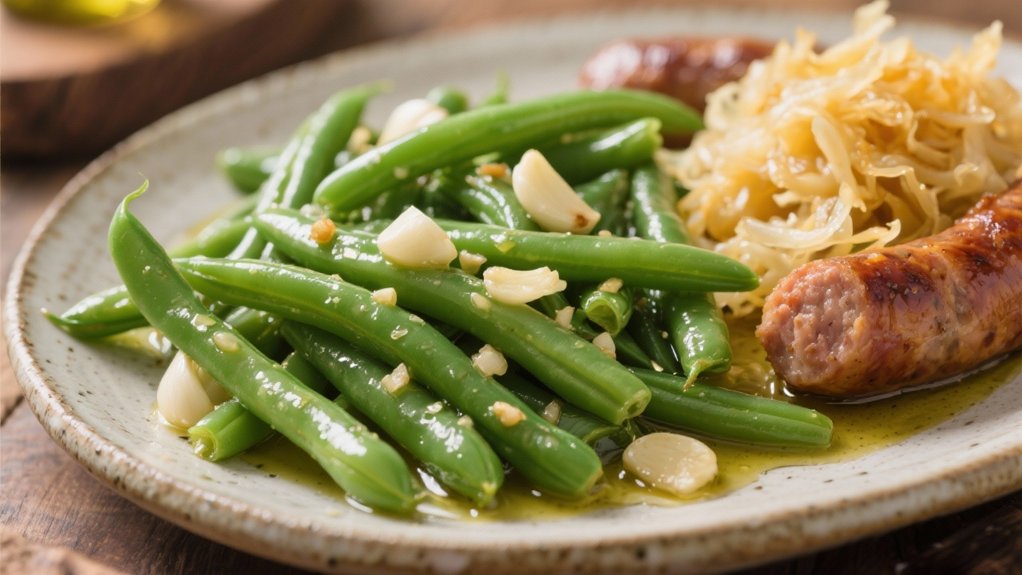 saut ed garlic green beans