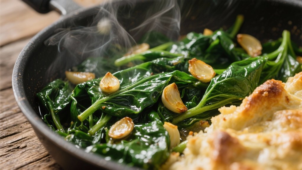 saut ed garlic spinach recipe