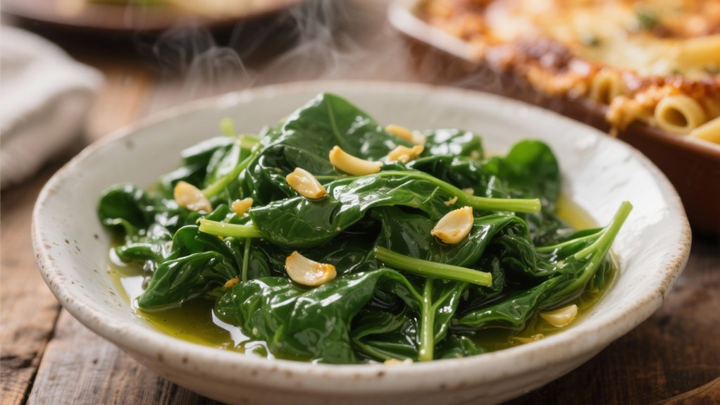saut ed garlic spinach recipe
