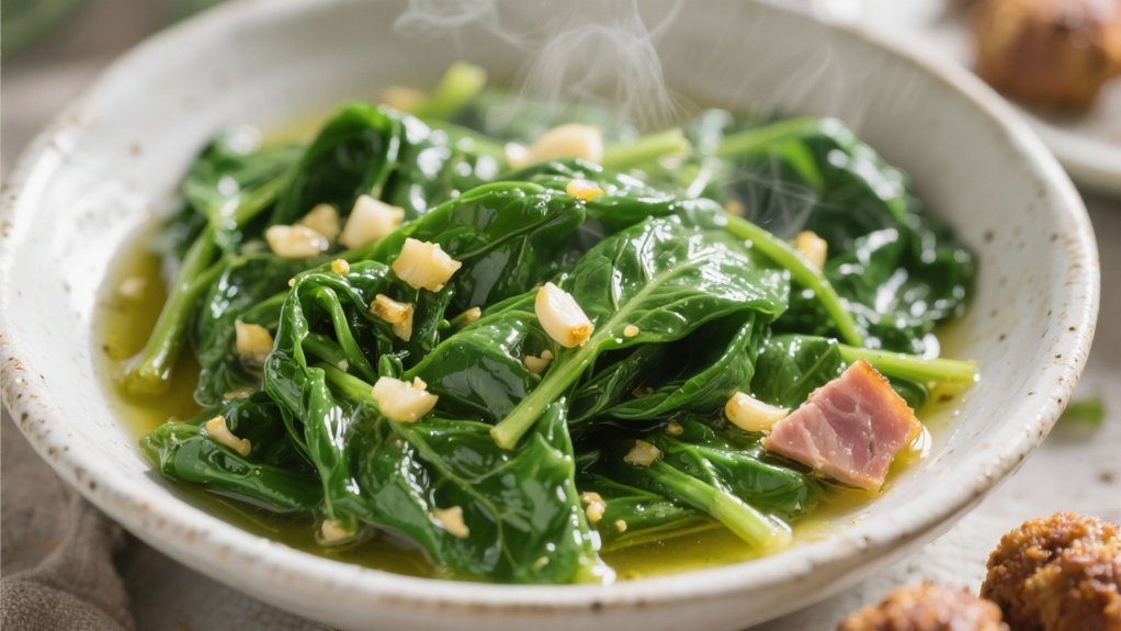 saut ed garlic spinach recipe