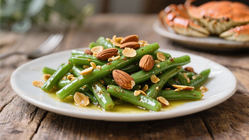 saut ed green beans almonds