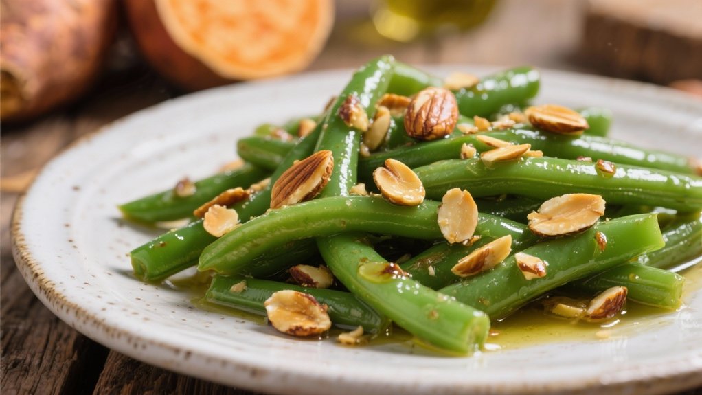 saut ed green beans almonds