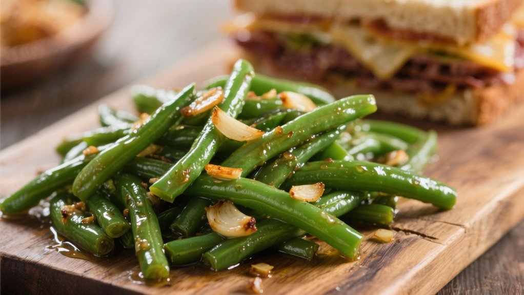 saut ed green beans recipe
