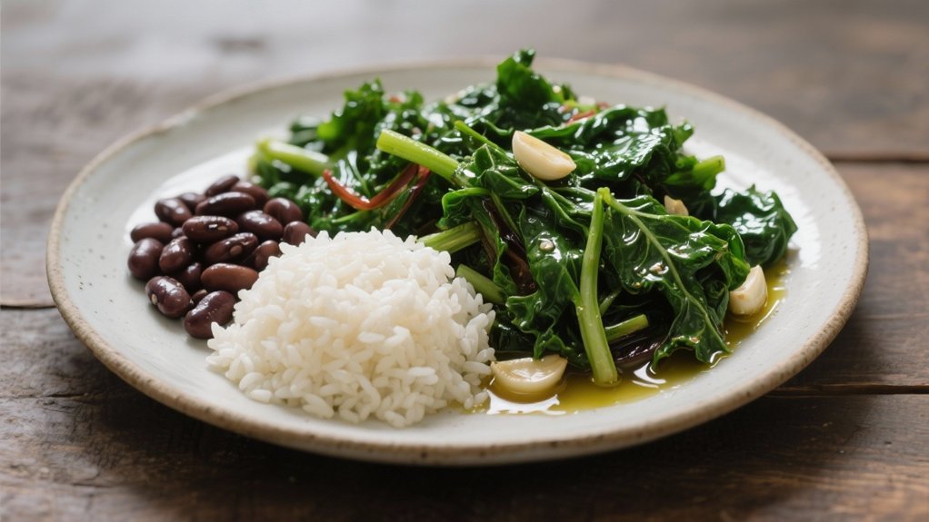 saut ed greens with flavor
