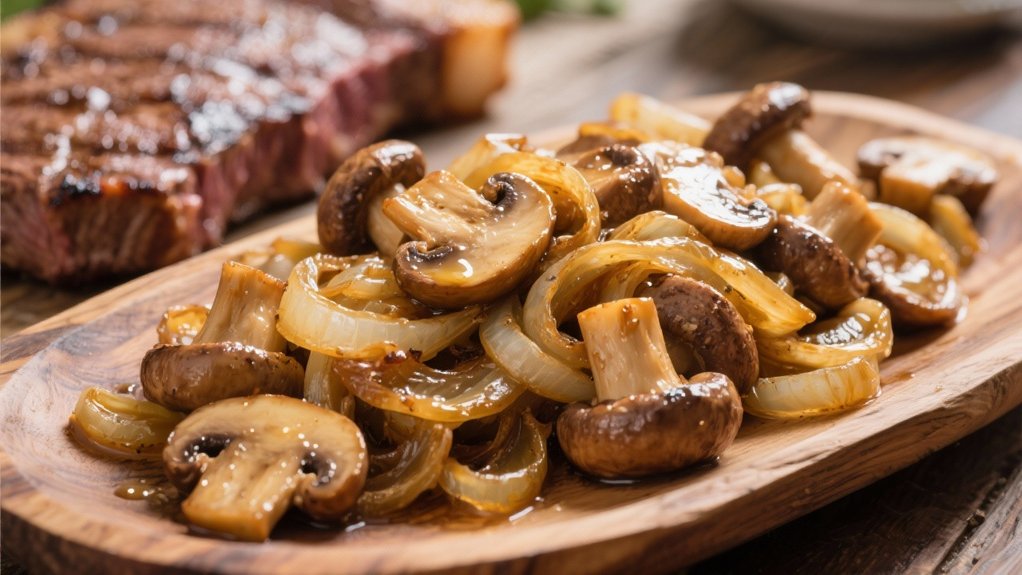 saut ed mushrooms and onions