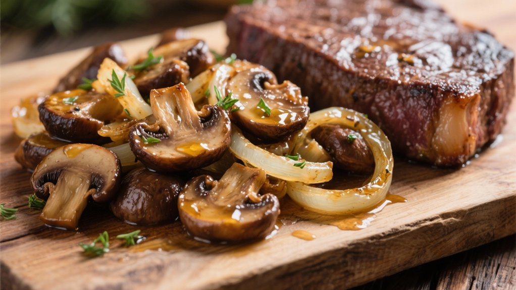 saut ed mushrooms and onions