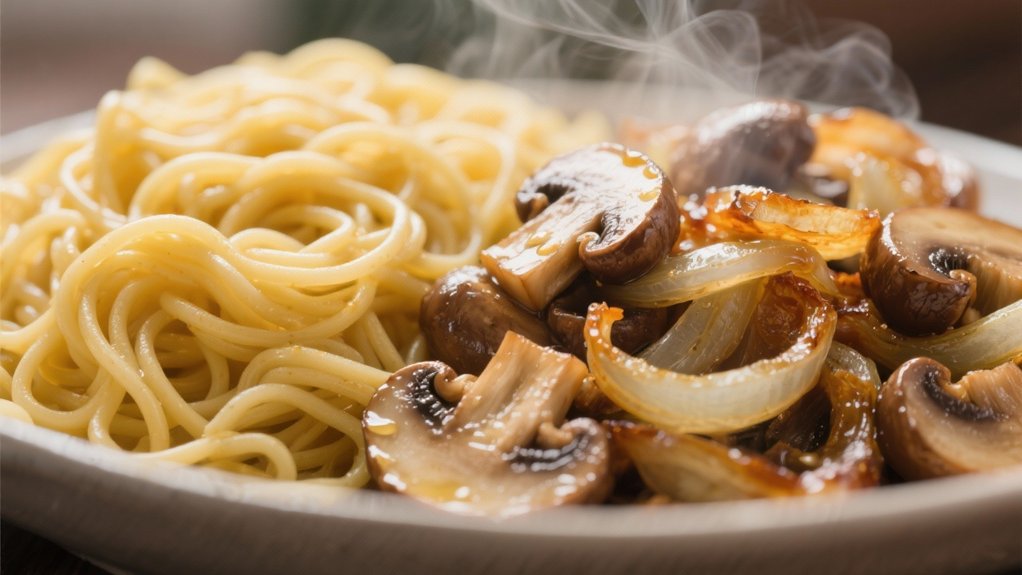 saut ed mushrooms and onions
