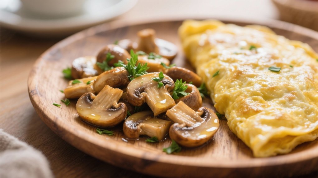 saut ed mushrooms enhance breakfasts