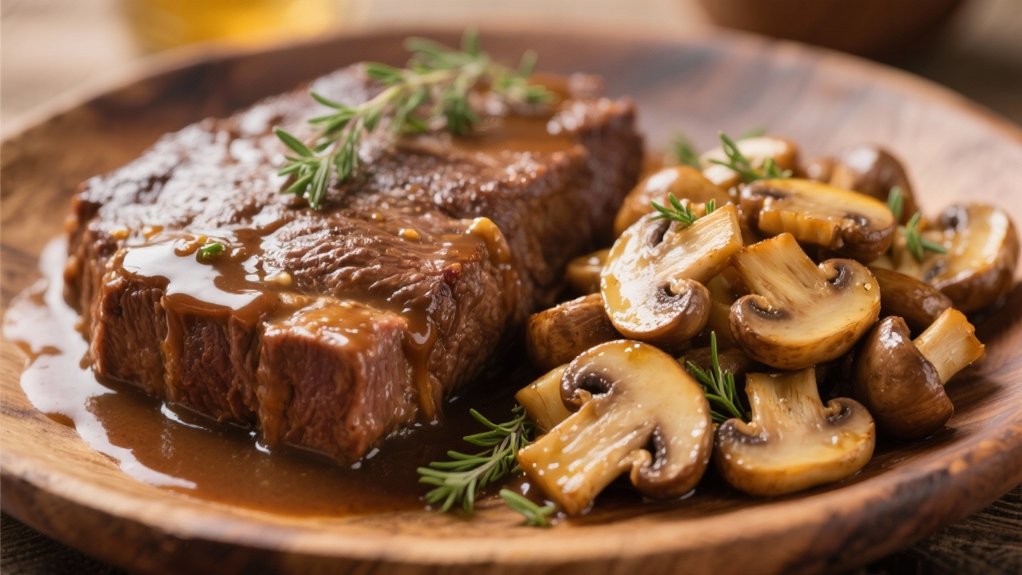 saut ed mushrooms enhance cube steak