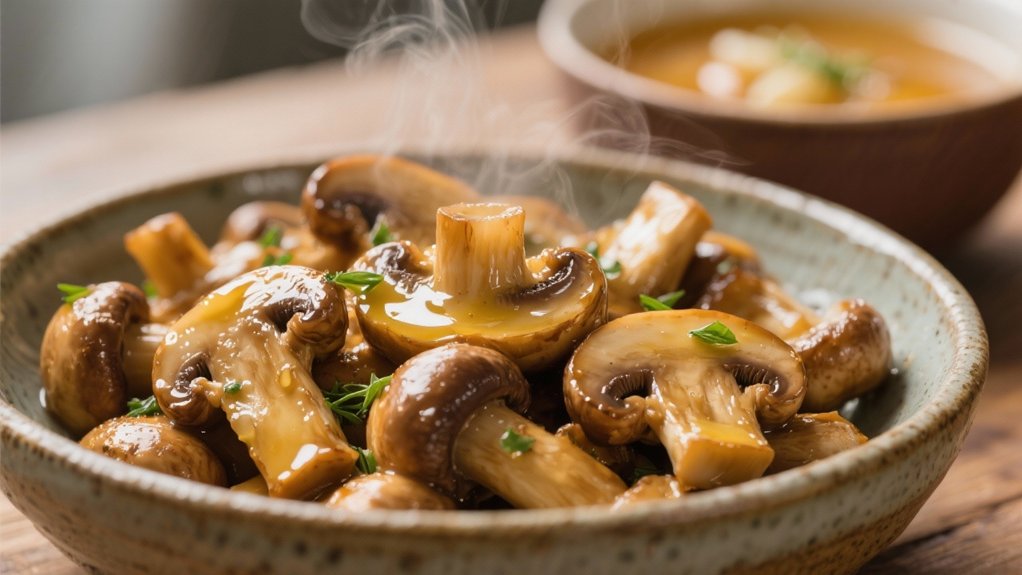 saut ed mushrooms enhance flavor