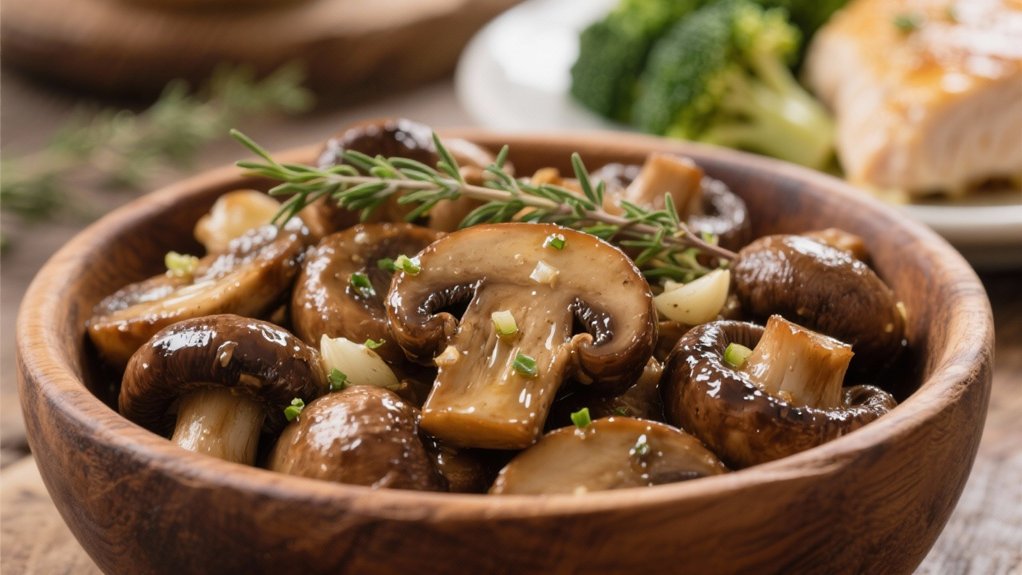 saut ed mushrooms enhance flavor