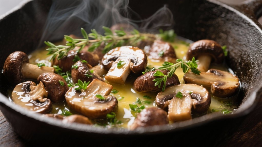 saut ed mushrooms enhance steak