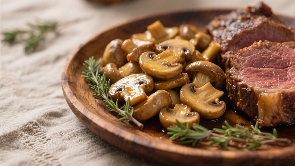 saut ed mushrooms with herbs