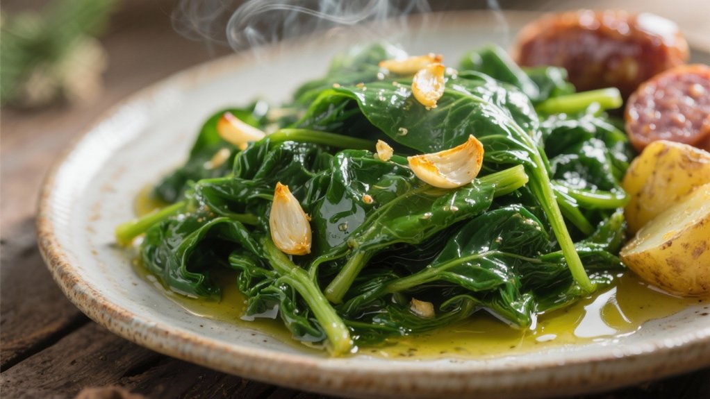 saut ed spinach garlic goodness