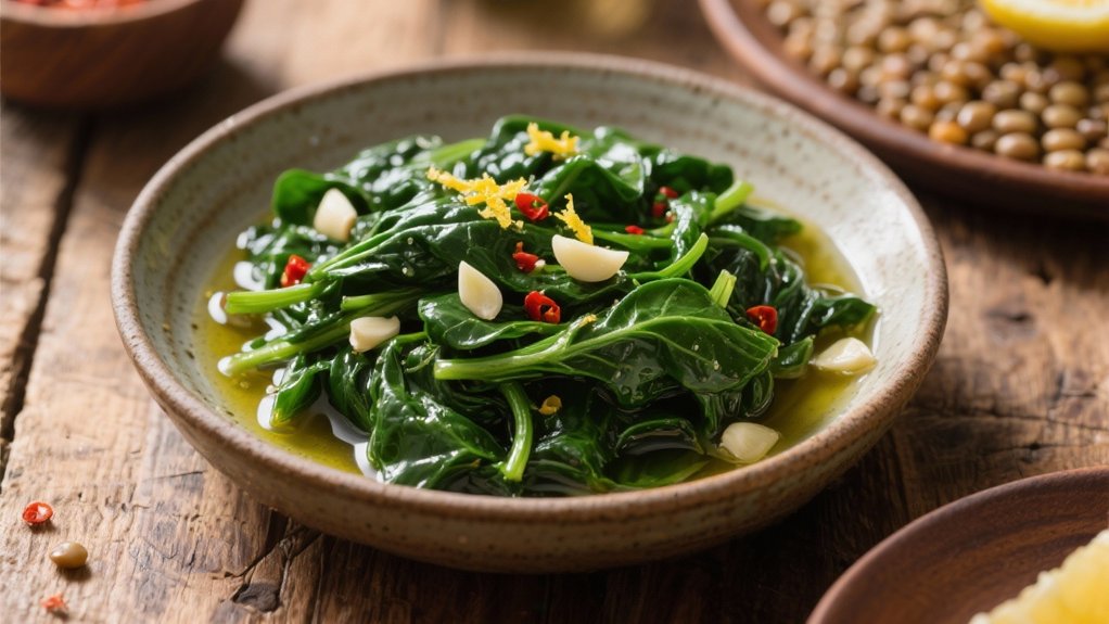 saut ed spinach quick nutritious delight