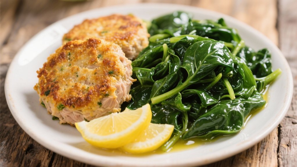 saut ed spinach with lemon