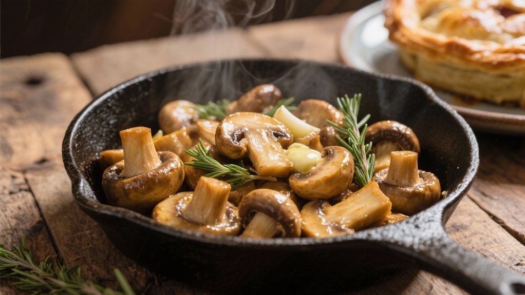 saut mushrooms for rich flavor