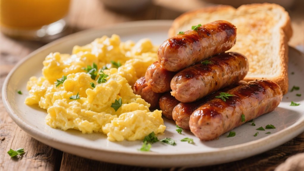 savory breakfast sausage preparation