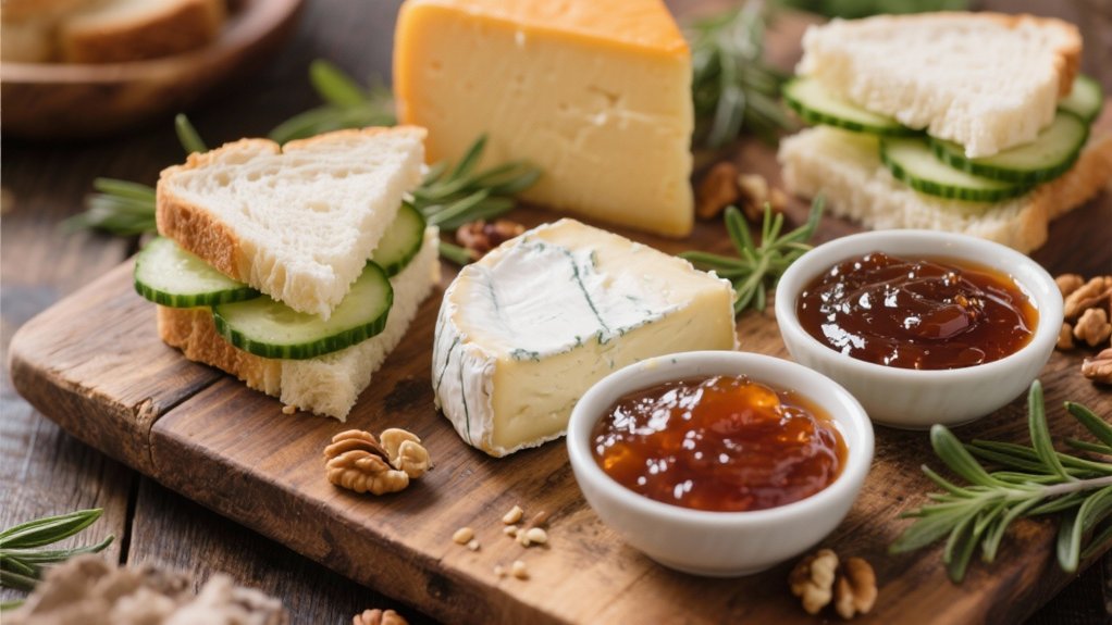 savory cheese and chutney
