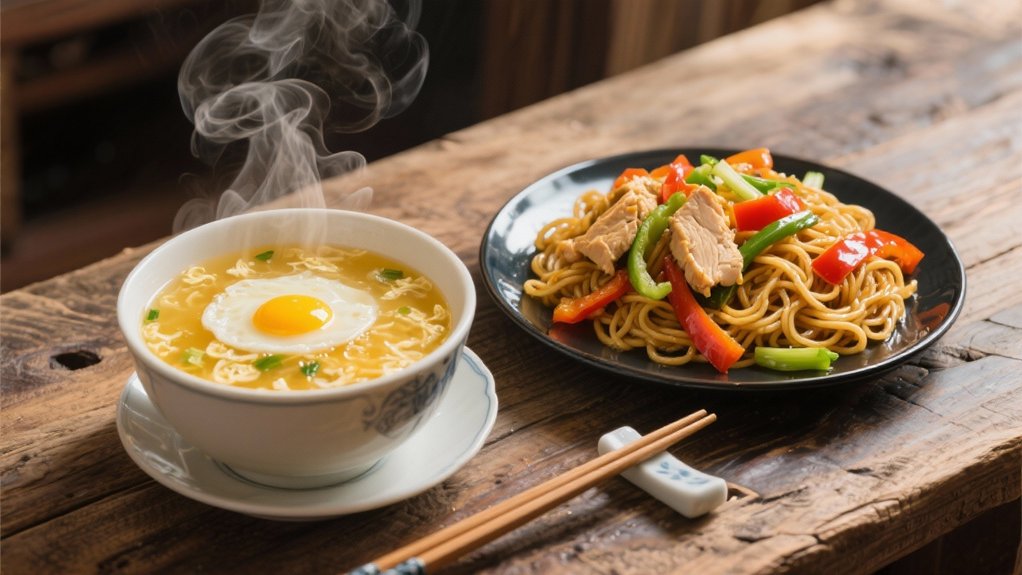 savory chicken lo mein delight