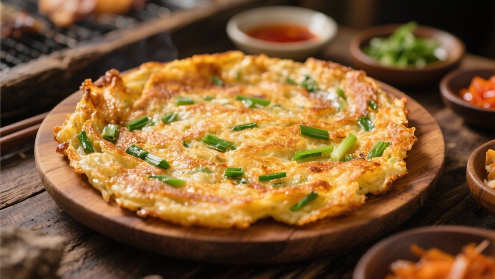 savory crispy korean pancakes