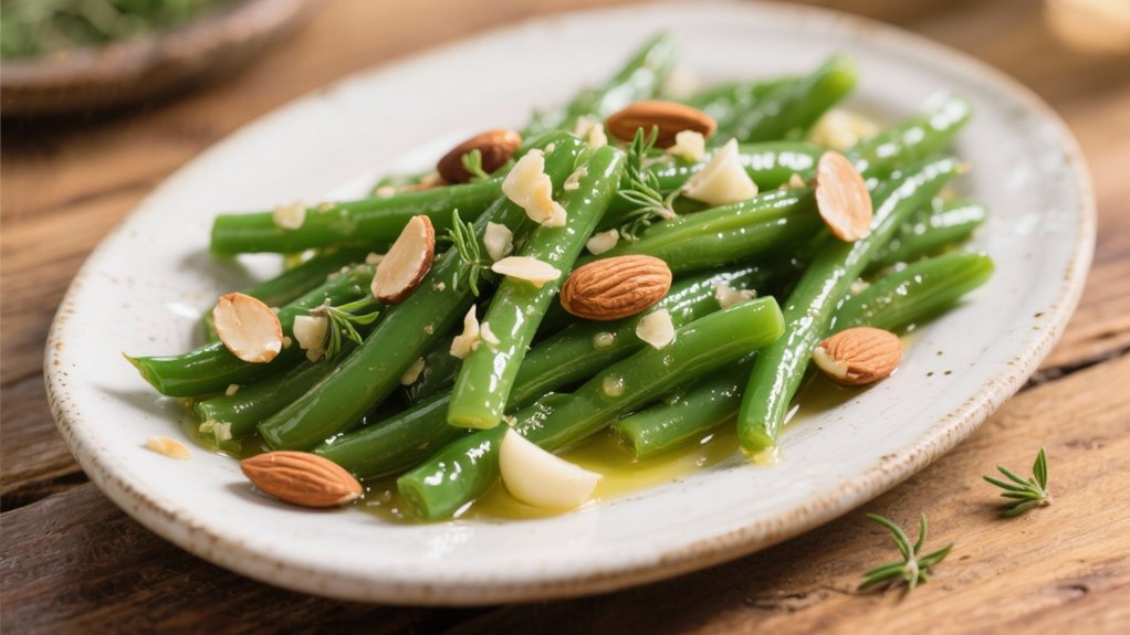 savory garlic green beans