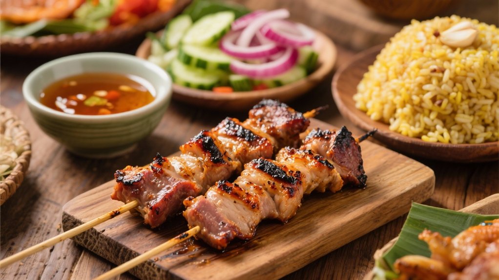 savory grilled pork skewers