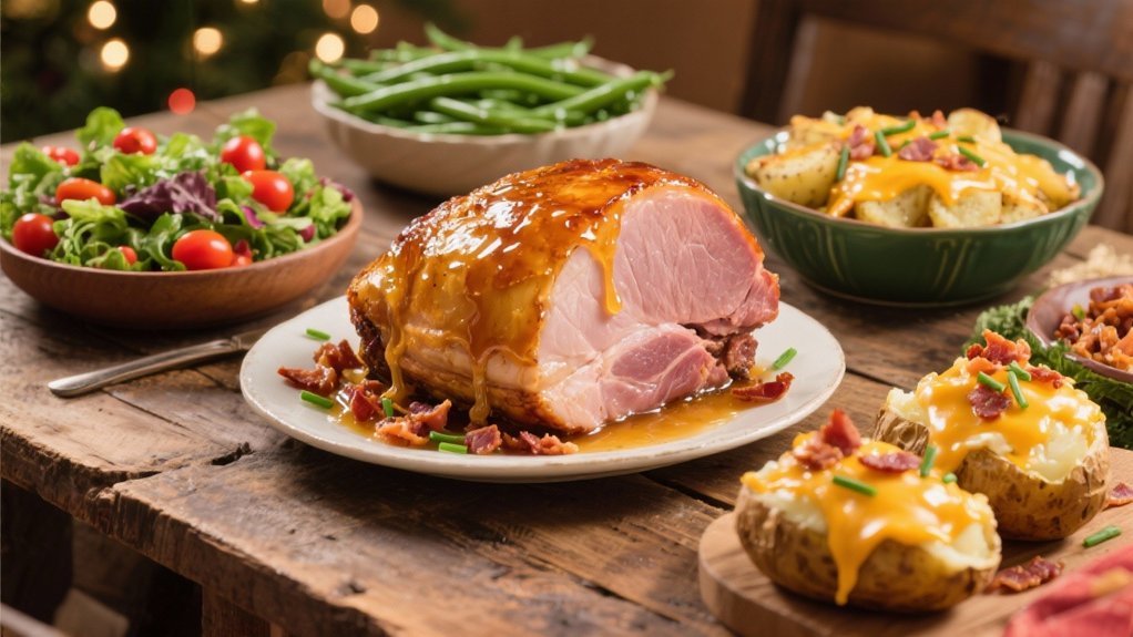 savory honey glazed ham