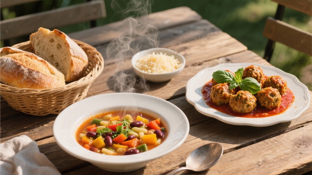 savory italian meatball soup
