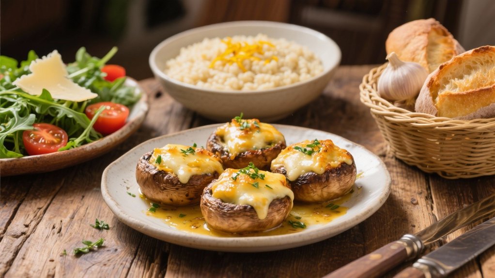 savory italian stuffed mushrooms