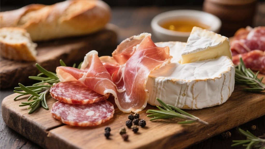 savory meats enhance brie