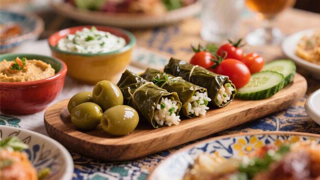 savory mediterranean stuffed leaves