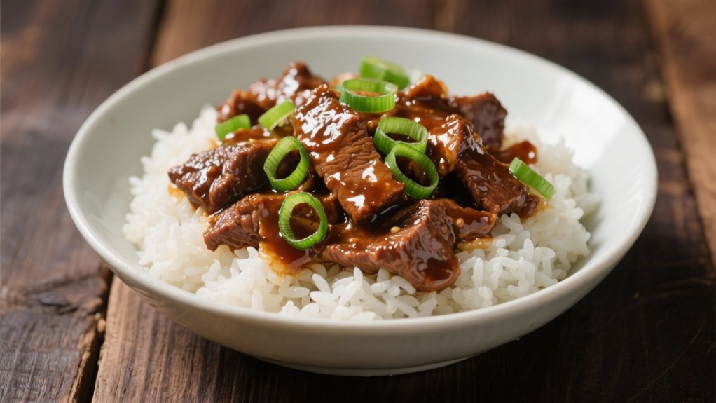 savory mongolian beef delight