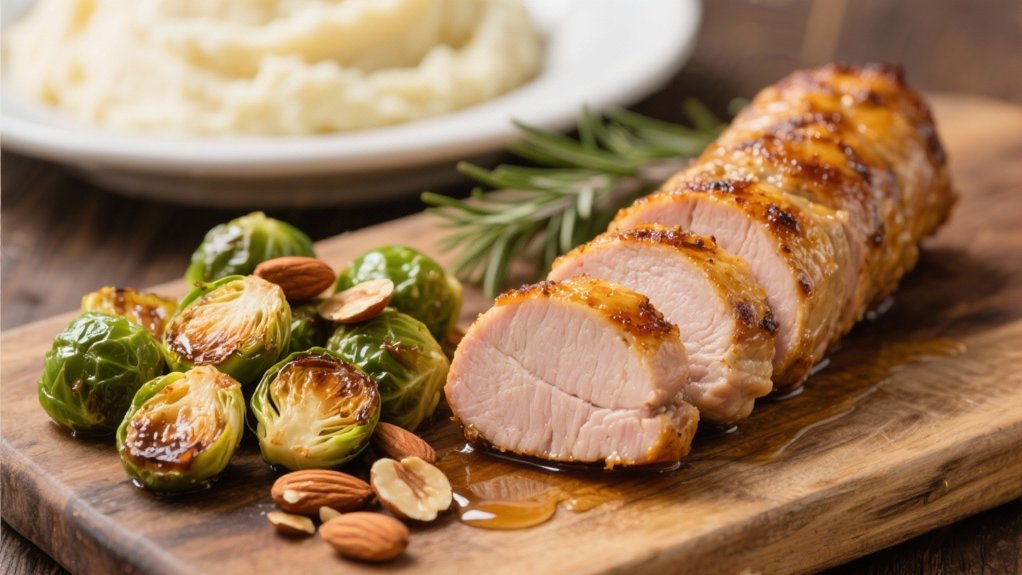 savory pork brussels sprouts pairing